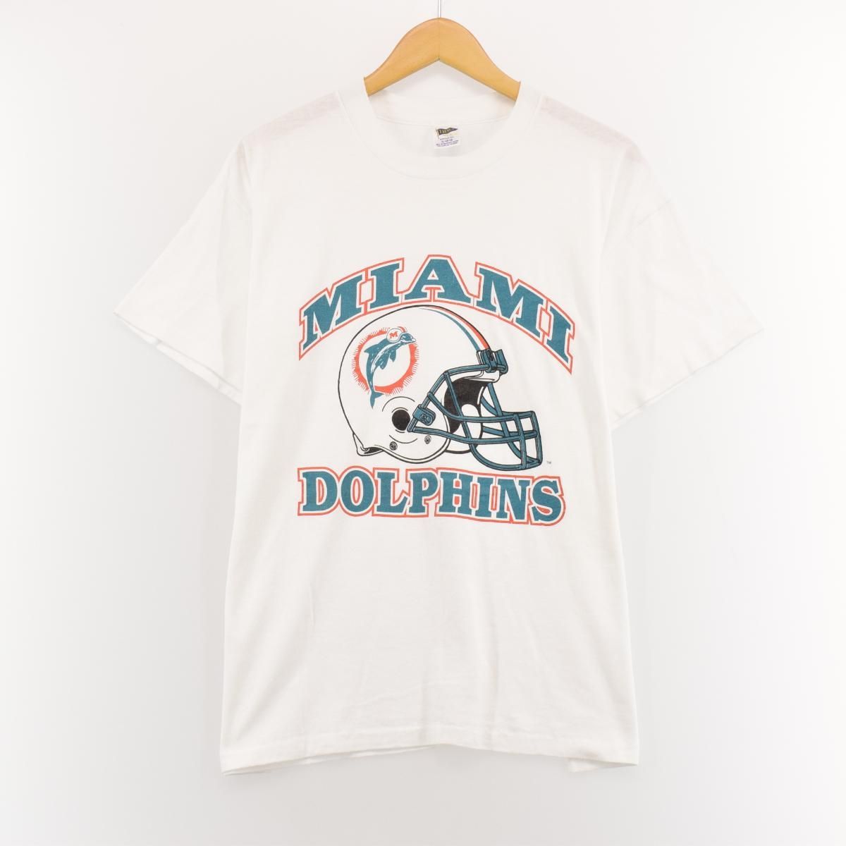 80s フットボールTシャツ マイアミ　ドルフィン　ヴィンテージ　USA製 80s アメリカ製 GARAN Inc NFL マイアミ・ドルフィンズ #13