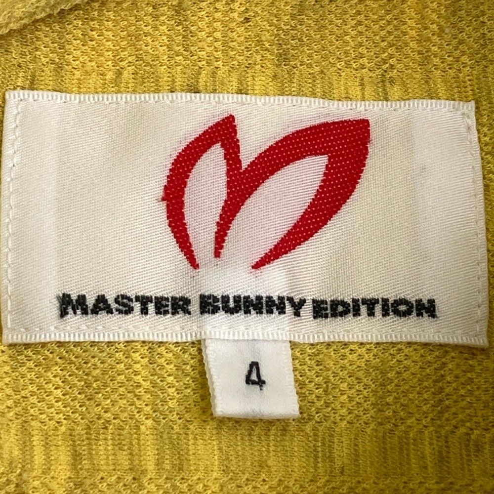 美品！マスターバニーエディション　半袖　ゴルフウェア　ブラック　サイズ4 サイズ：4 MASTER BUNNY EDITION マスターバニーエディション