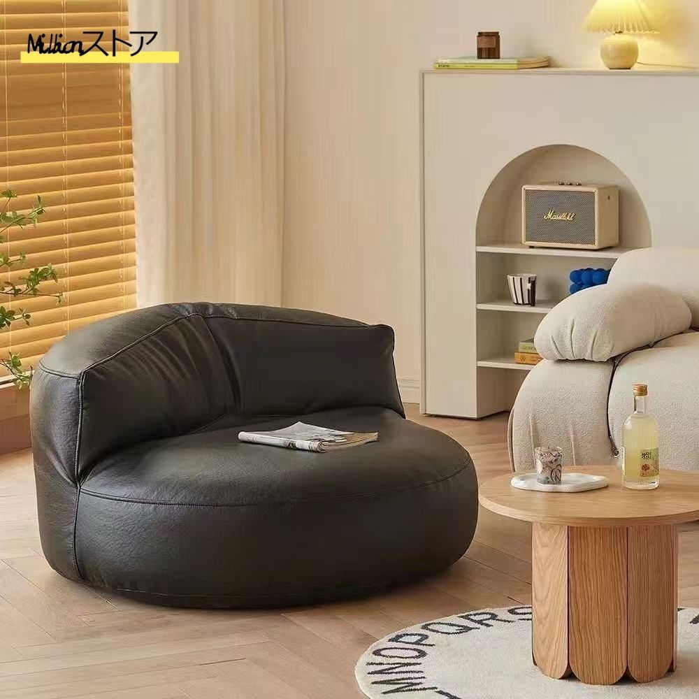 ソファー 一人掛け ソファーベッド 引っ掻きに強い材質 半月 座椅子 コンパクト リクライニング フロアソファ チェア ソファ ソファーベッ