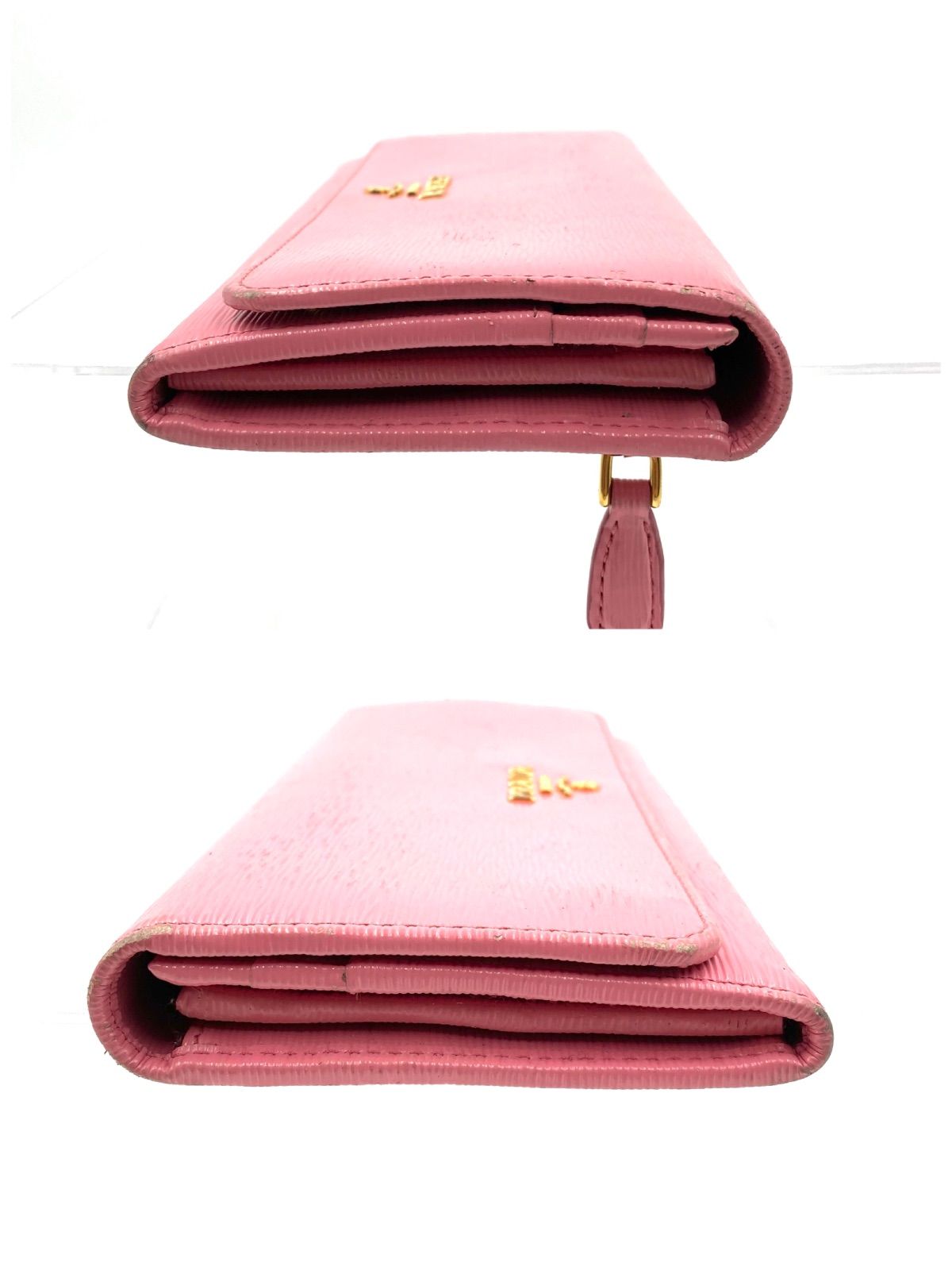 現行✨プラダ　財布　ヴィッテロムーヴ　ピンクベージュ　三角ロゴ　RFID　NFC 現行✨プラダ 財布 ヴィッテロムーヴ ピンクベージュ 三角ロゴ