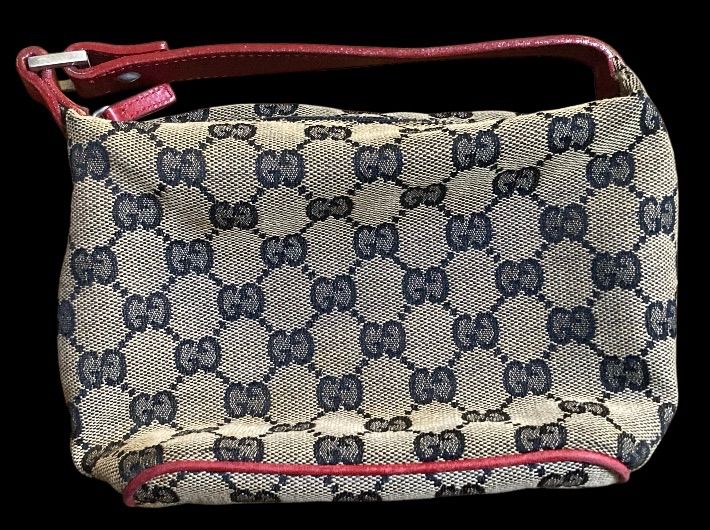 GUCCI GGキャンバス トートポーチ ミニハンドバッグ アクセサリーポーチ ハンドバッグ アクセサリーポーチ バニティ 化粧ポーチ 小物入れ GG キャンバス 現状 品 シミなど あり N25J T 46