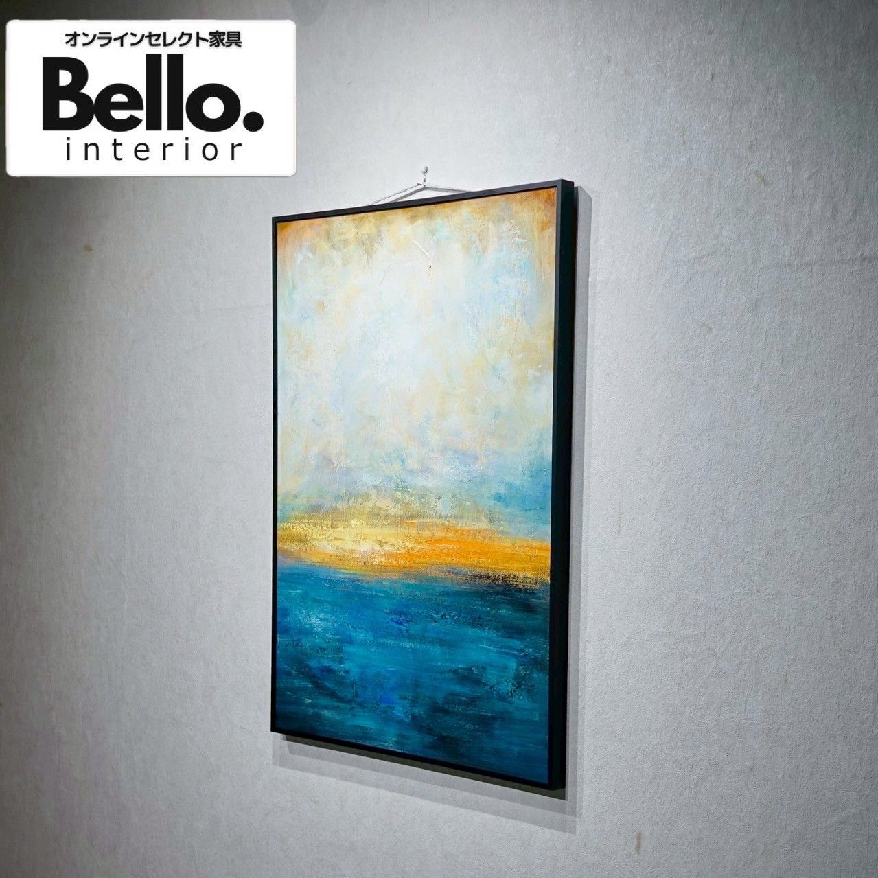 Bello select 輸入品 油絵 抽象画 壁掛け アート 100×70 現代 美術 絵 絵画 インテリア モダン 北欧 ラグジュアリー