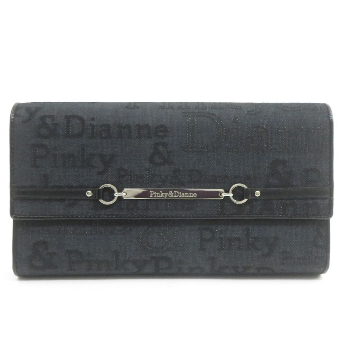中古】Pinky&Dianne(ピンキー&ダイアン) 長財布 黒 E06680 未使用品
