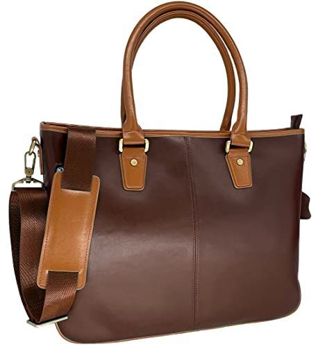 03.ダークブラウン×キャメル ボルチット ビジネスバッグ メンズ 本革 2way ショルダーベルト付き 大容量 出張 B4 PC カバン 通勤 就活 (03.ダークブラウン×キャメル)