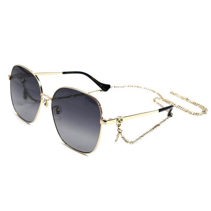 GUCCI グッチ インターロッキングG サングラス ゴールド GG1089SA 001