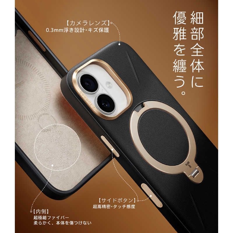 【 新品 未開封 】 TORRASトラス　Torras - Ostand Q3 レザートーン Case for iPhone 17 ブラック　X00FX3071 未使用 送料無料