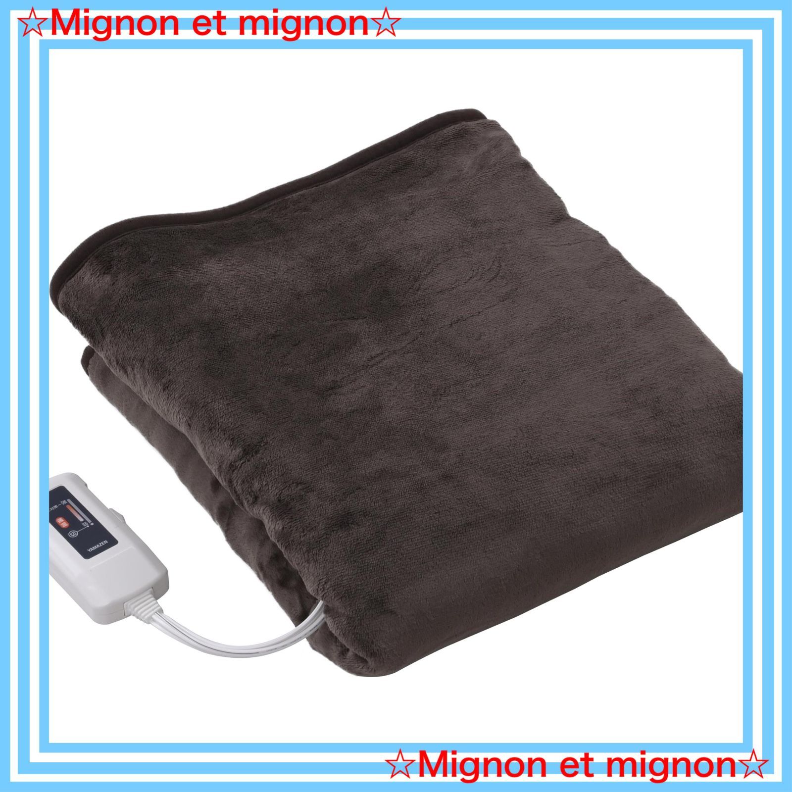 電気毛布 高級フランネル両面仕様 10段階温度調節 188×130 電気