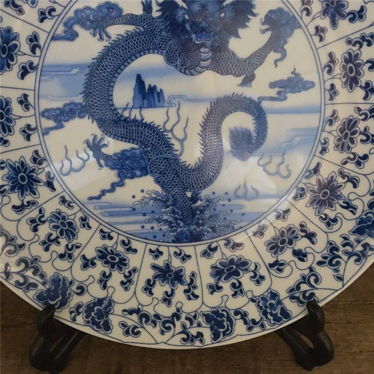 サバ竜? 書斎 陶磁器 玄関風水 置物 景徳鎮 陶磁器 装飾品 現代