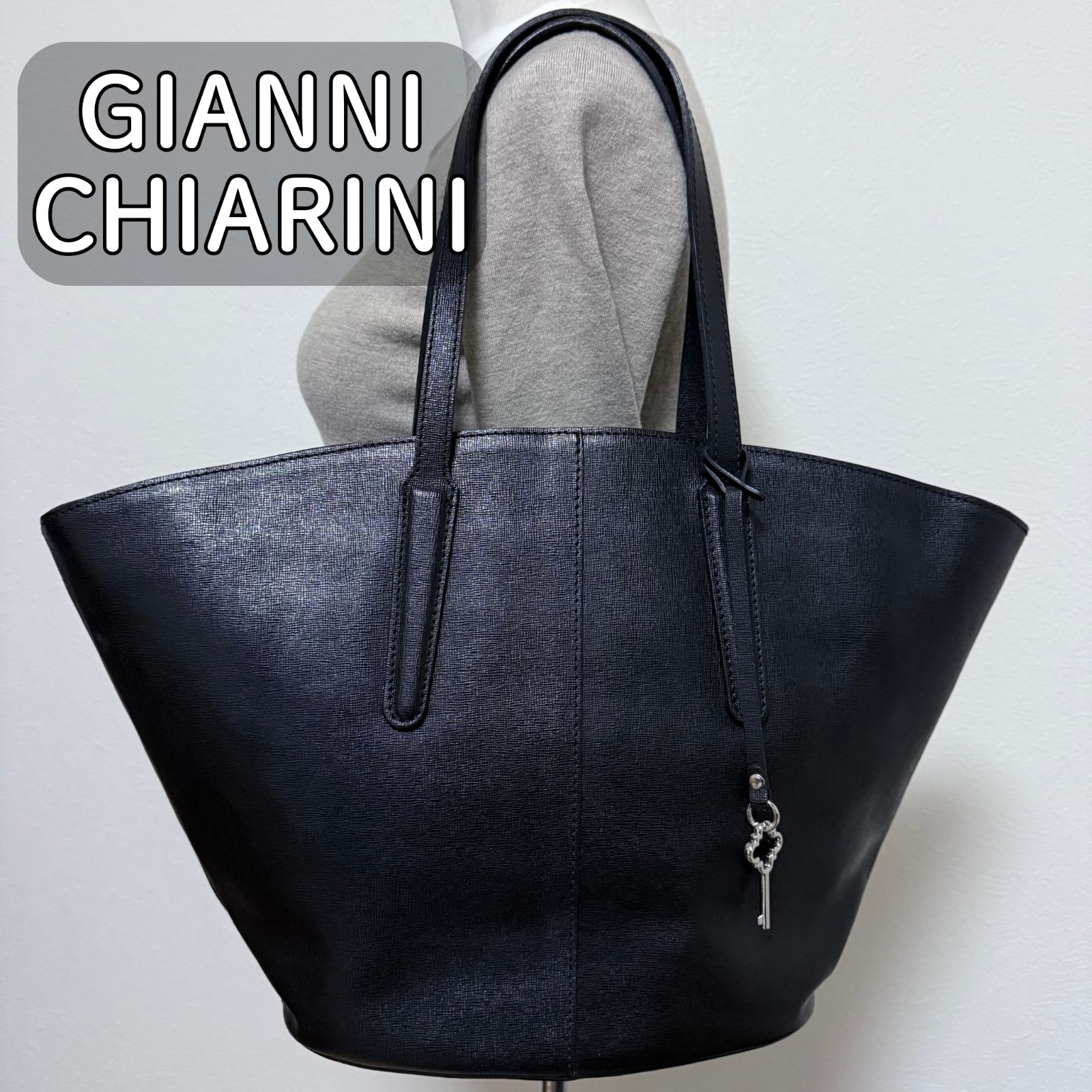 GIANNI CHIARINI レザー トートバック A4可 ジャンニキャリーニ