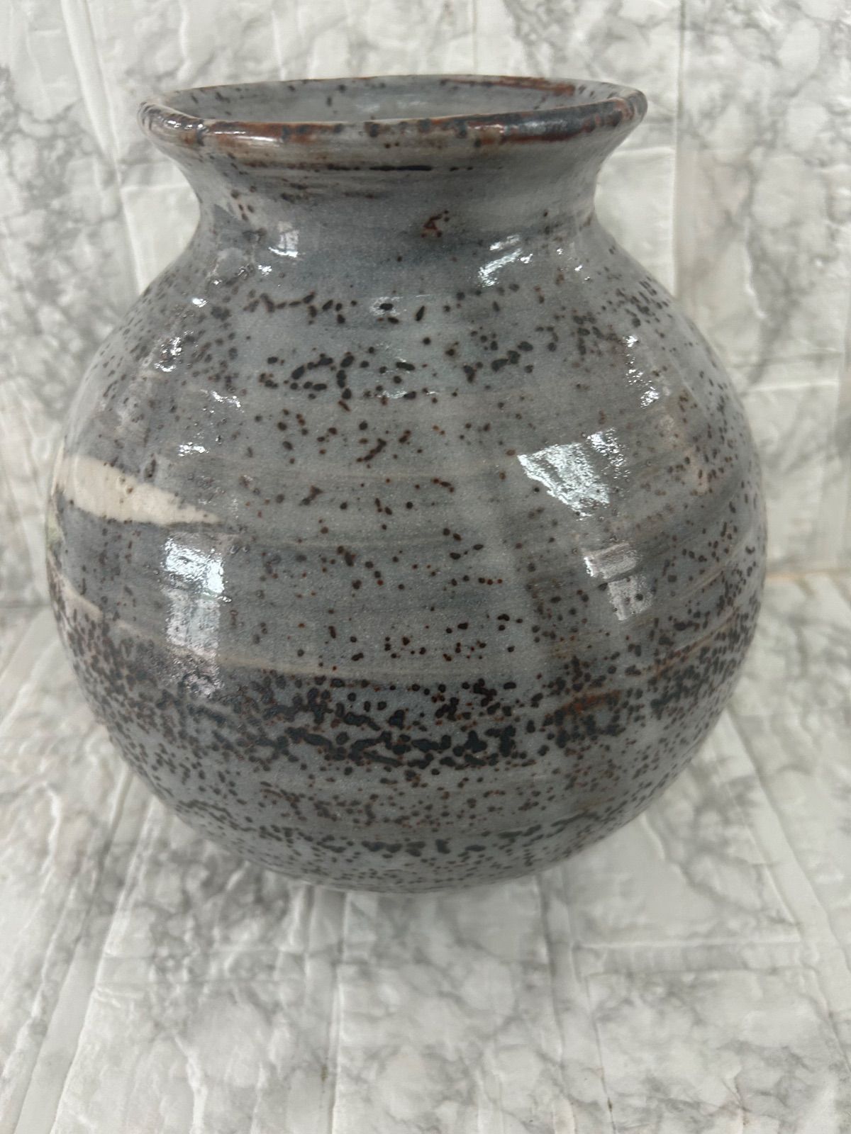 花瓶 フラワーベース 陶器 花器 セラミック モダン オブジェ 花びん 一輪挿し インテリア : イエロー シンプル 大型 パープル センターピース