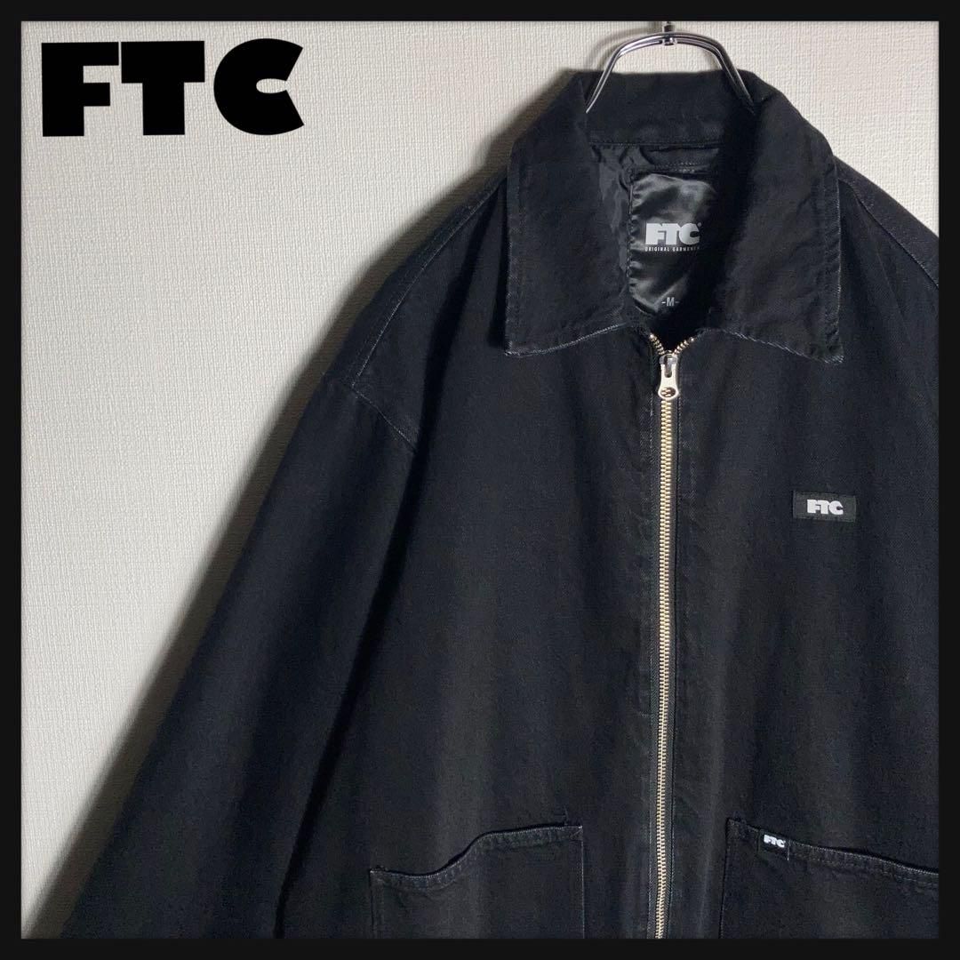 FTC ジップブルゾン ジャケット ワンポイントロゴ 黒 M FTC ジップブルゾン ジャケット ワンポイントロゴ 黒 M - メルカリ