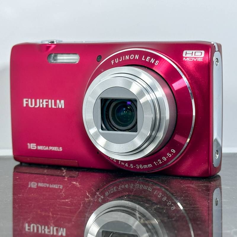 超美品】FUJIFILM 富士フィルム FinePix 節約 JZ250 レッド デジタルカメラ