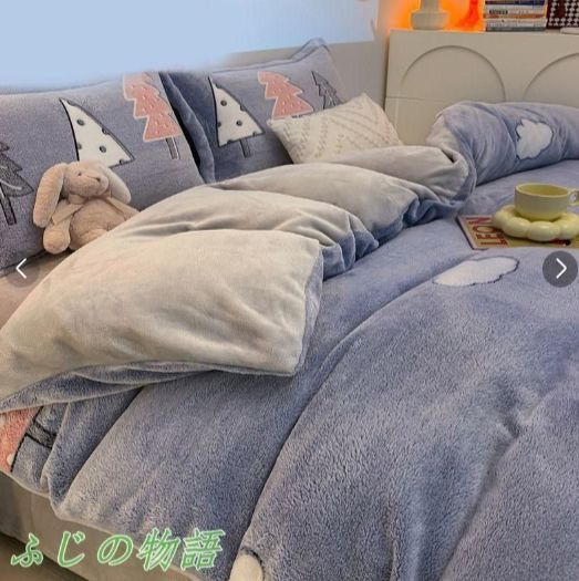 布団カバー おしゃれ シングル 花柄 掛け布団カバー 暖かい 洗える フリース 冬用 掛布団 もこもこ かわいい 掛布団カバー フランネル ふわふわ