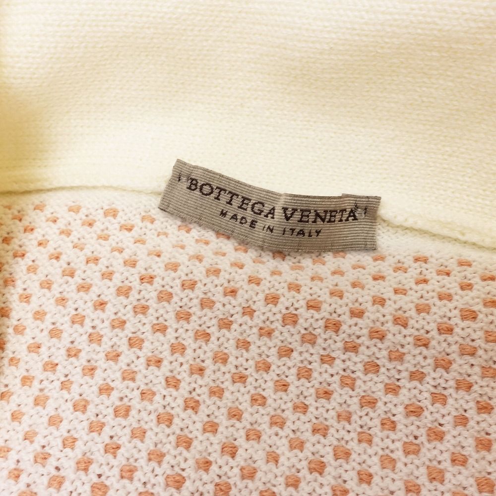 BOTTEGA VENETA ボッテガヴェネタ 刺繍 コットン ニット カーディガン ジャケット 長袖 サイズ40 M ピンク レディース 【中古】 BOTTEGA VENETA ボッテガヴェネタ 刺繍 コットン ニット