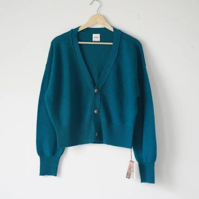 MORIKA モリカ | Golf Cardigan turquoise one size | ゴルフカーディガン ターコイズ