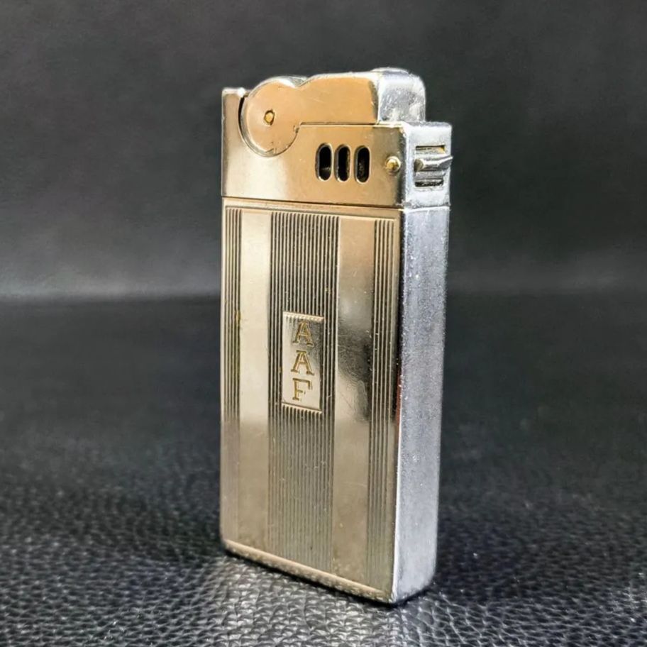 ヴィンテージ 1930年後期 クローム ポケット ライター A.S.R. コーポレーション USA SNA