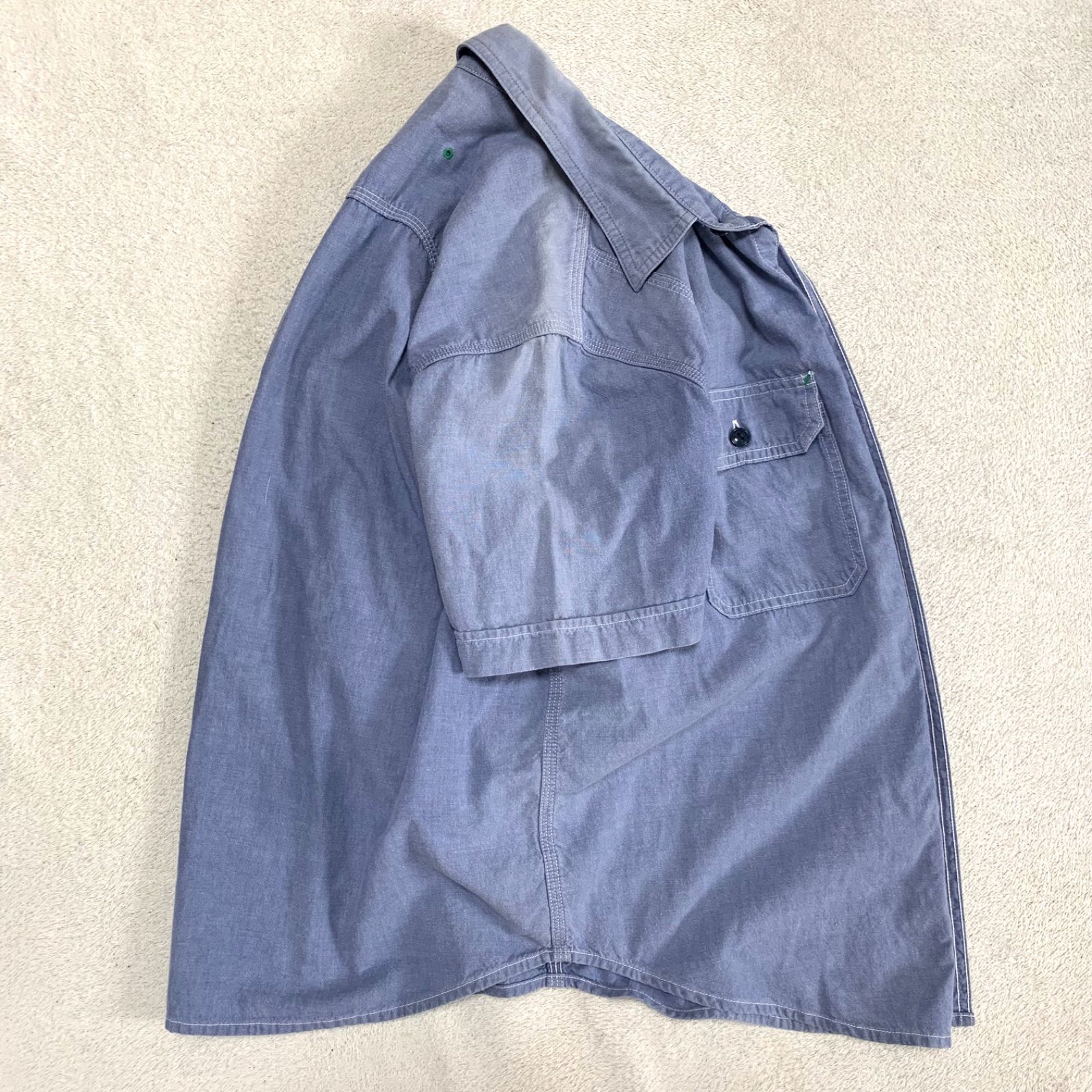 TENDERLOIN サイズM シャンブレーシャツ TENDERLOIN シャンブレーシャツ ワークシャツ タグ付 ショート