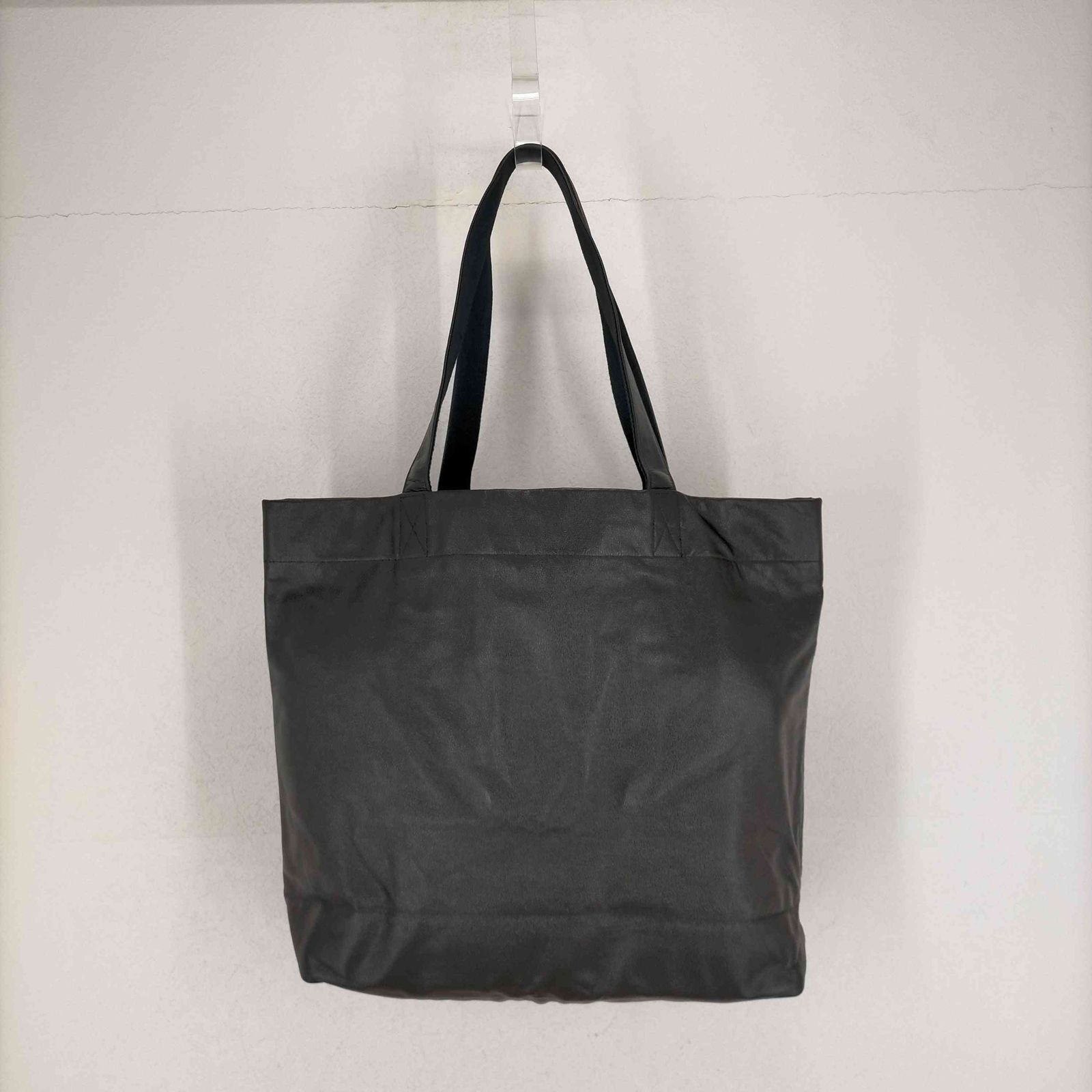 ヨウジヤマモト Yohji Yamamoto シグネチャーロゴレザートートバッグ