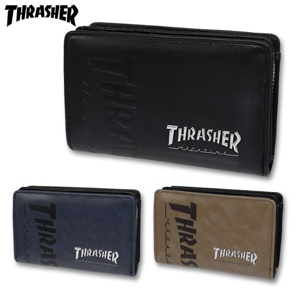 財布 二つ折り 男の子 男子 メンズ THRASHER スラッシャー 型