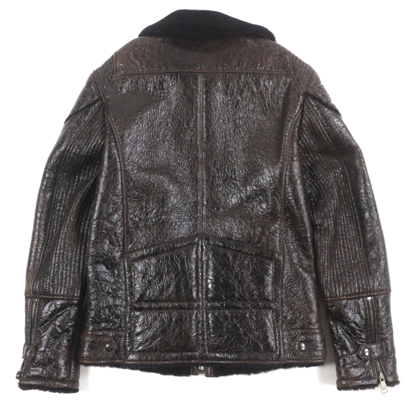 極美品▽DOLCE&GABBANA ドルチェ＆ガッバーナ FUPF9 ラムスキン