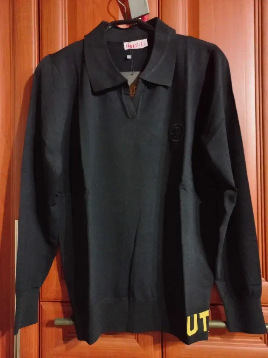 UTAA ブラック カラネク 長袖Tシャツ ゴルフ服 L サイズ