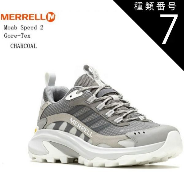 種類7:CHARCOAL037840/22.5cm(5.5インチ) MERRELL(メレル)Moab Speed 2 Gore-Tex レディス トレッキングカジュアルシューズ 防水仕様 J037838 J037840 J037842  ハイキングやマルチアウ