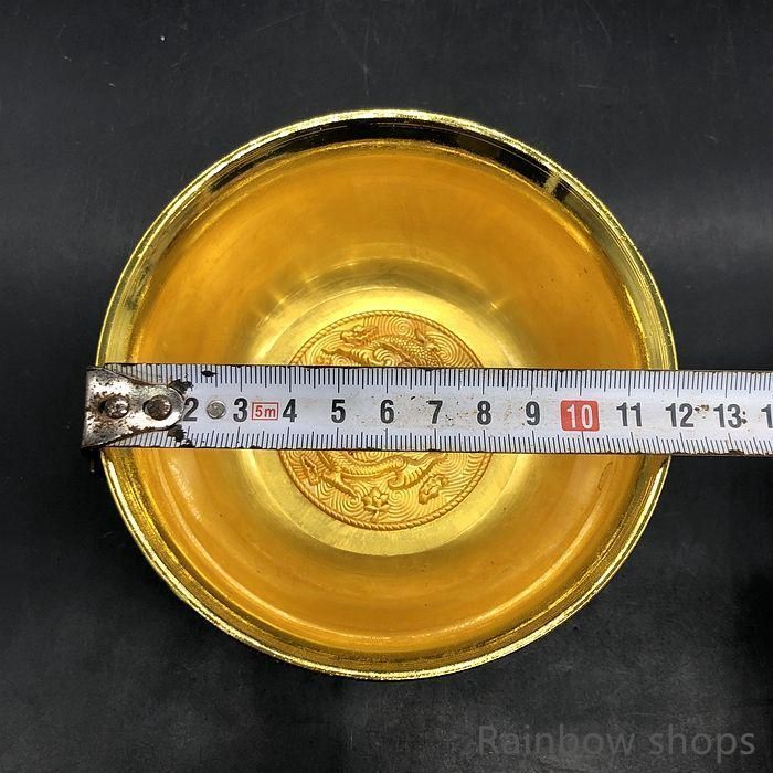 花開富貴金龍六辺銅碗 装飾品 工芸品 美術品 置物 送料無料キャンペーン】 花卉花開開富貴金龍六辺宝石碗 装飾品