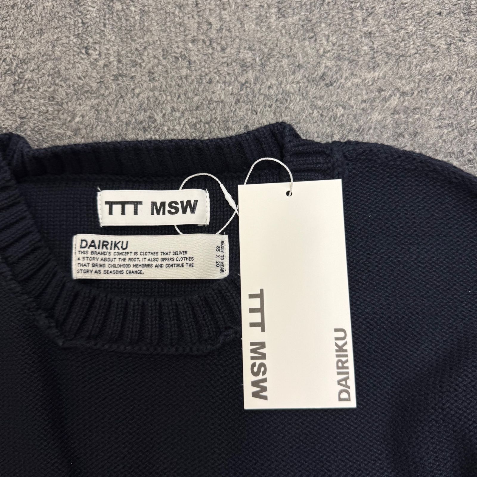 未使用品 DAIRIKU American Dream Inside-out Knit TTT国旗ニット 