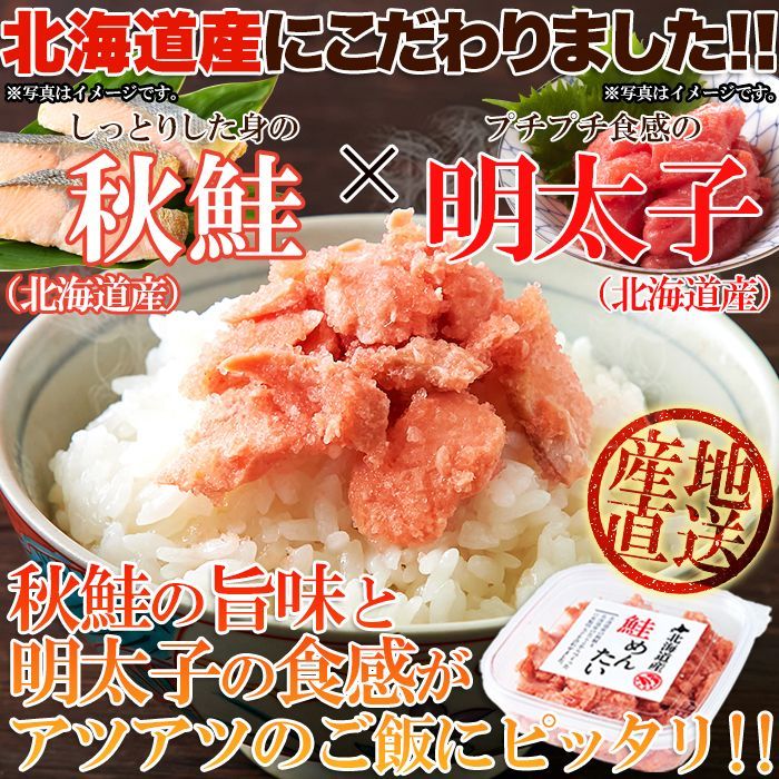 ピリ辛美味しい北海道産 鮭めんたい 600g（100g×6個NK00000102