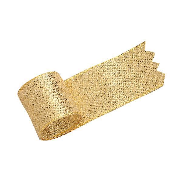 (まとめ) タカ印 グランドメタルリボン 18mm×20m 金 50-7400 1巻  