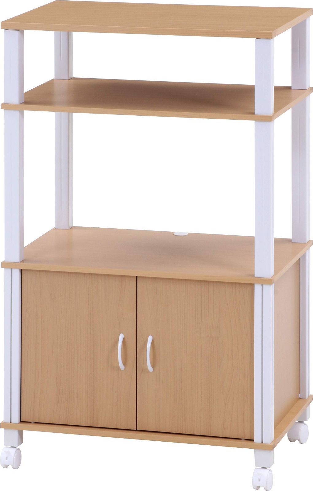 J677 福岡大川マルヨシ民芸家具 片開きシェルフキャビネット 壁面収納