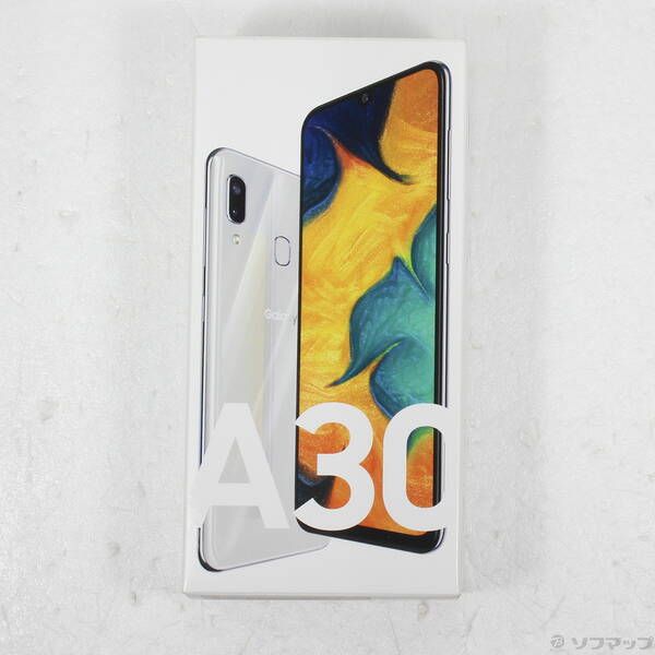 中古品〕 GALAXY A30 J:COM 64GB ホワイト SCV43 SIMフリー【297