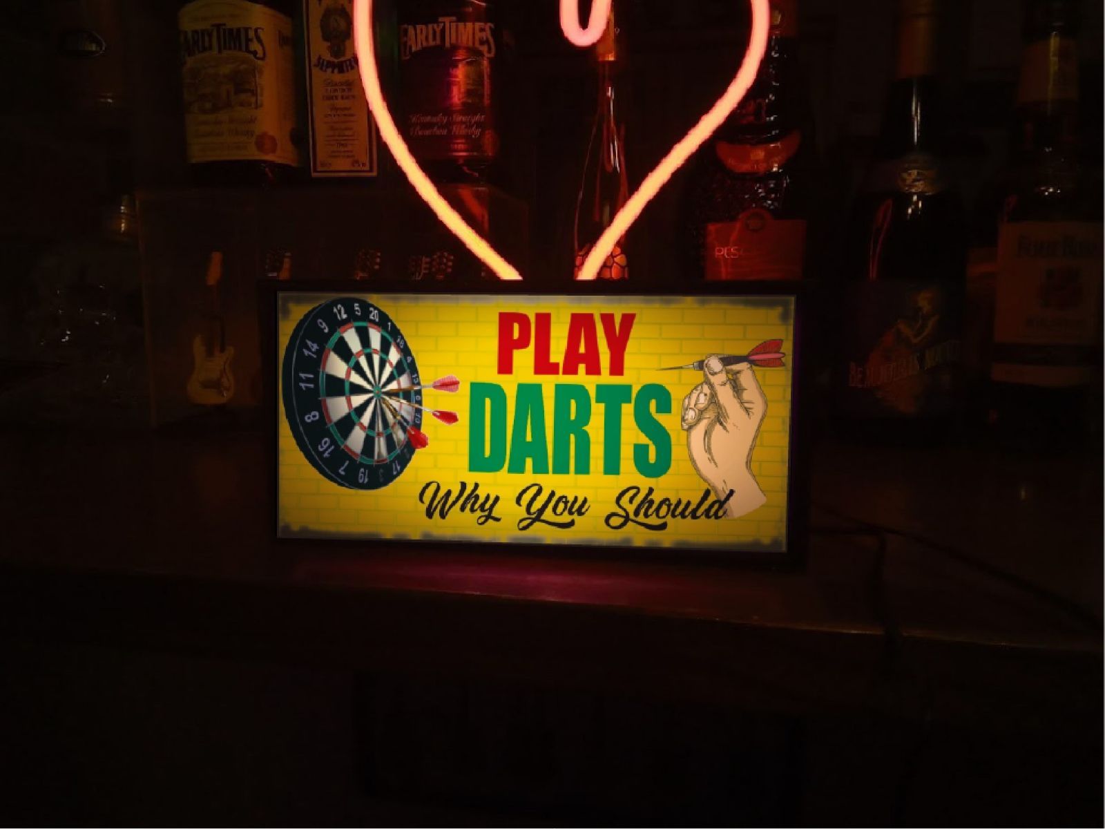 ダーツ ダーツ BAR ゲーム レトロ 看板 置物 雑貨 LEDライトBOX ダーツ ダーツ BAR ゲーム レトロ 看板 置物 雑貨 LEDライトBOX