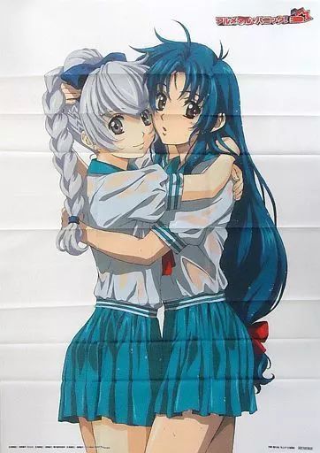 千鳥かなめ＆テレサ・テスタロッサ　フルメタBlu-ray BOX 特典ポスター 中古】ポスター(アニメ) かなめたんとテッサたんの密着B全布ポスター