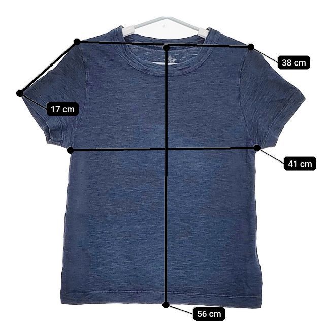 45R 半袖Tシャツ インディゴ 45R/45rpm インディゴ コットン サイズ2 半袖Tシャツ