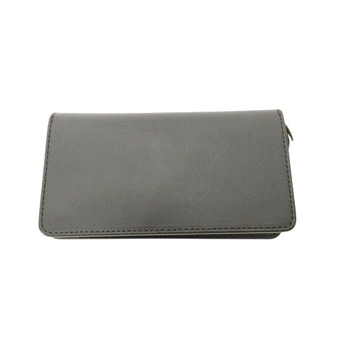 ゲルガ GERUGA 美品 箱付き レザー ロング ウォレット 長財布 二つ折り 牛革 GR-LP-W013 黒 ブラック