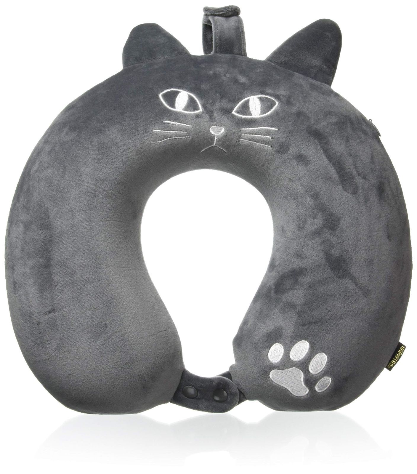 【色: 猫耳グレー】[ハピタス] 低反発枕 HAP7063 ネコ 猫耳 32 c