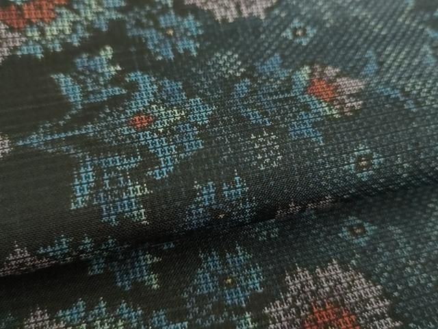 平和屋着物○都喜ヱ門 本場大島紬 9マルキ 泥染 藍の