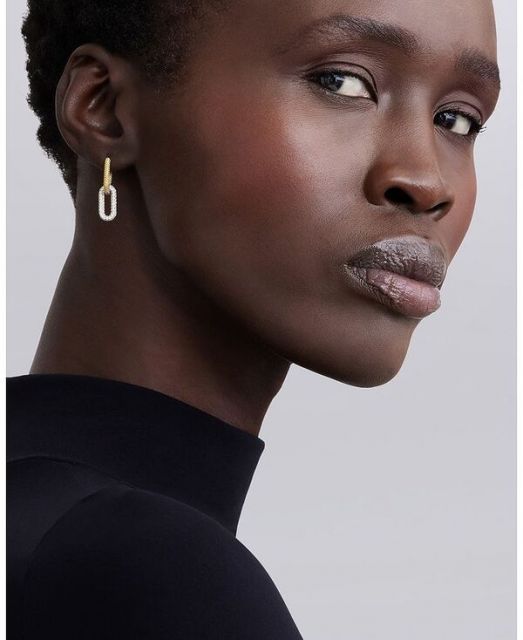 【送料無料】 ラゴス レディース ピアス・イヤリング アクセサリー 18K Yellow Gold & Silver Caviar Lux-Clip Diamond Link Drop Earrings - Exclusive Silver/Gold