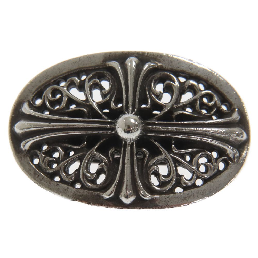 CHROME HEARTS (Chrome Hearts) Hairband TNY OVL/Classic Oval Hair Elastic Concho Silver