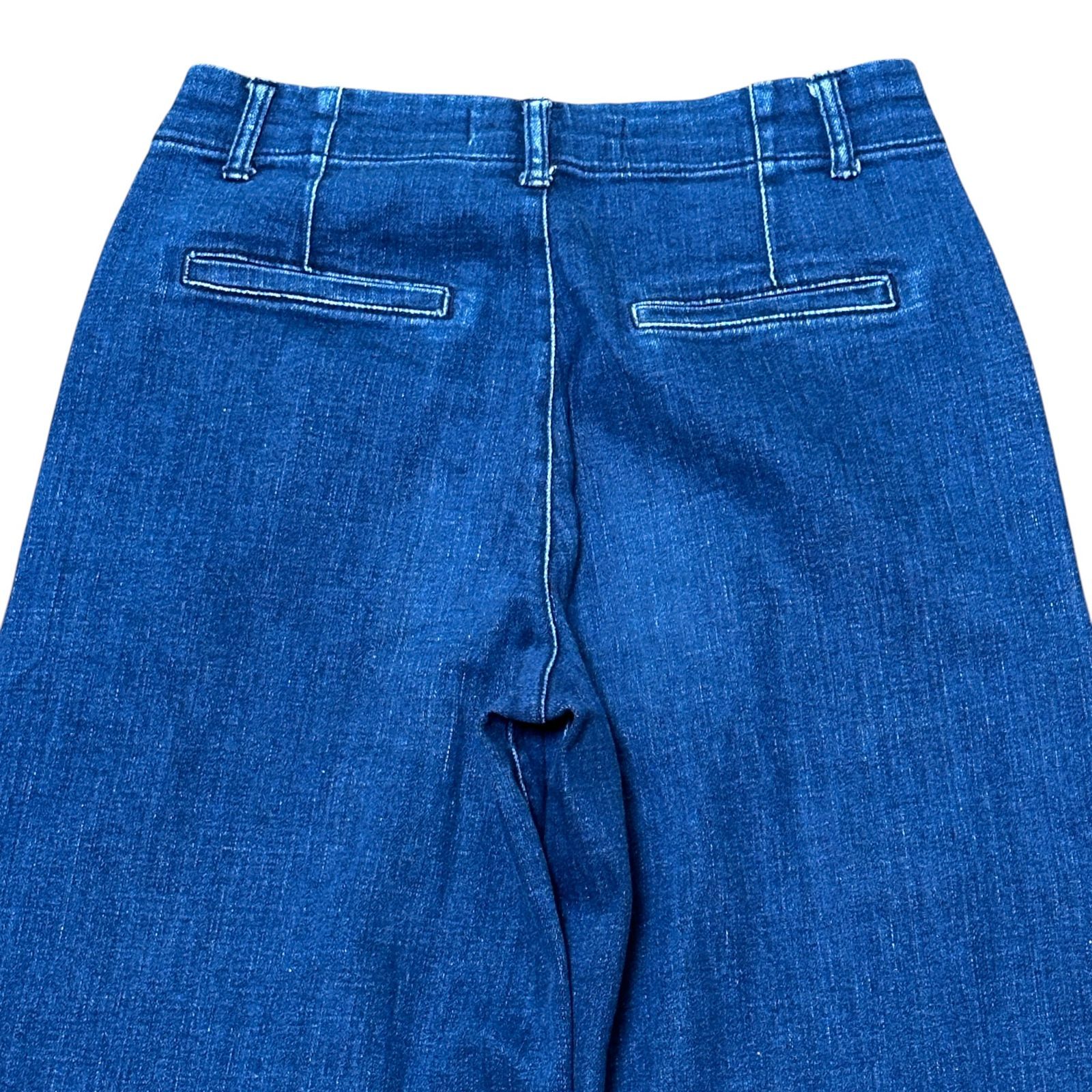 ZARA TRAFALUC ストレッチ クロップド ワイドデニム レディース