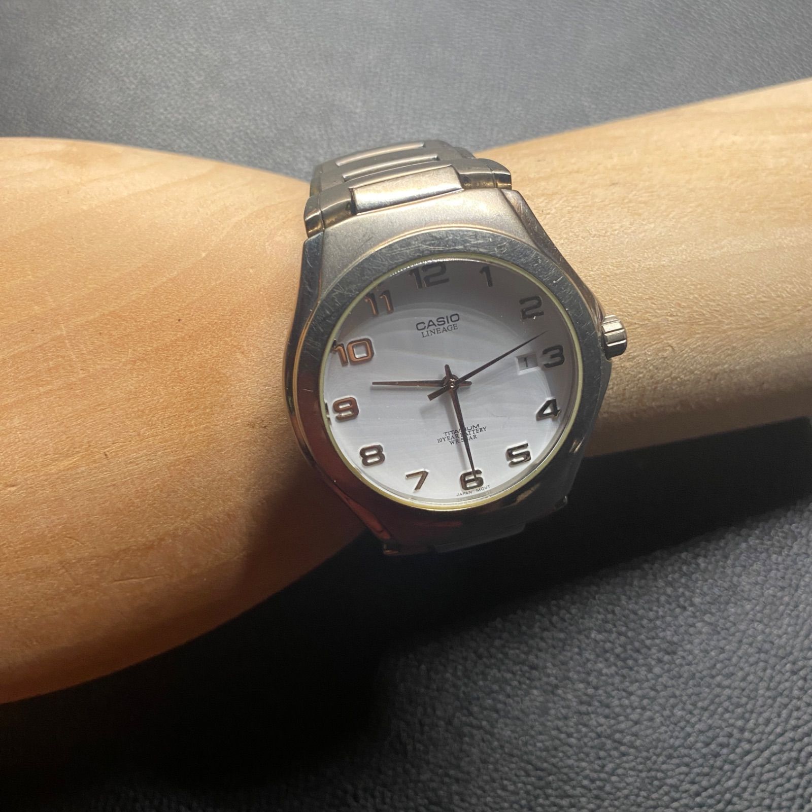未使用　CASIO リニエージ チタン　LINEAGE　LIN-155 カシオ CASIO LIN-168 リニエージ LINEAGE 希少 チタン Titanium