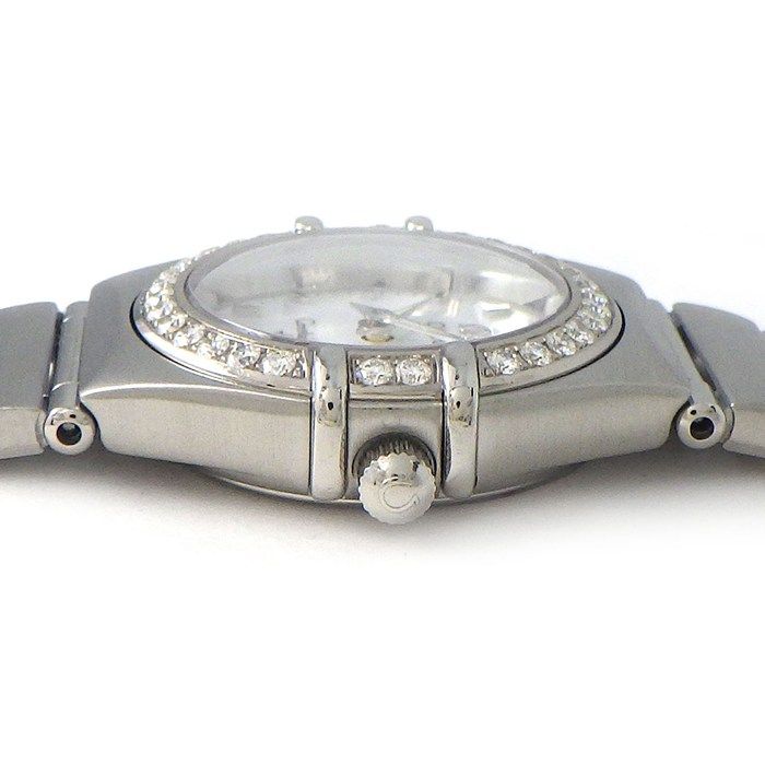 オメガ OMEGA 腕時計 コンステレーション 1466.71.00 夜光インデックス 夜光針 ダイヤベゼル ホワイトシェル文字盤 SS クオーツアナログ