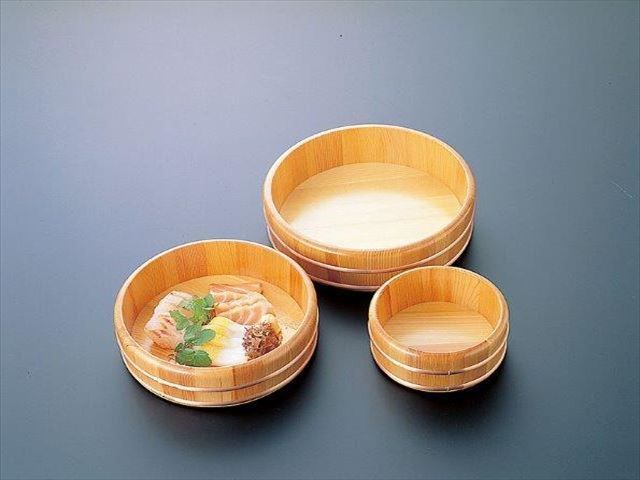 椹・天丸盛桶（目皿付）５寸