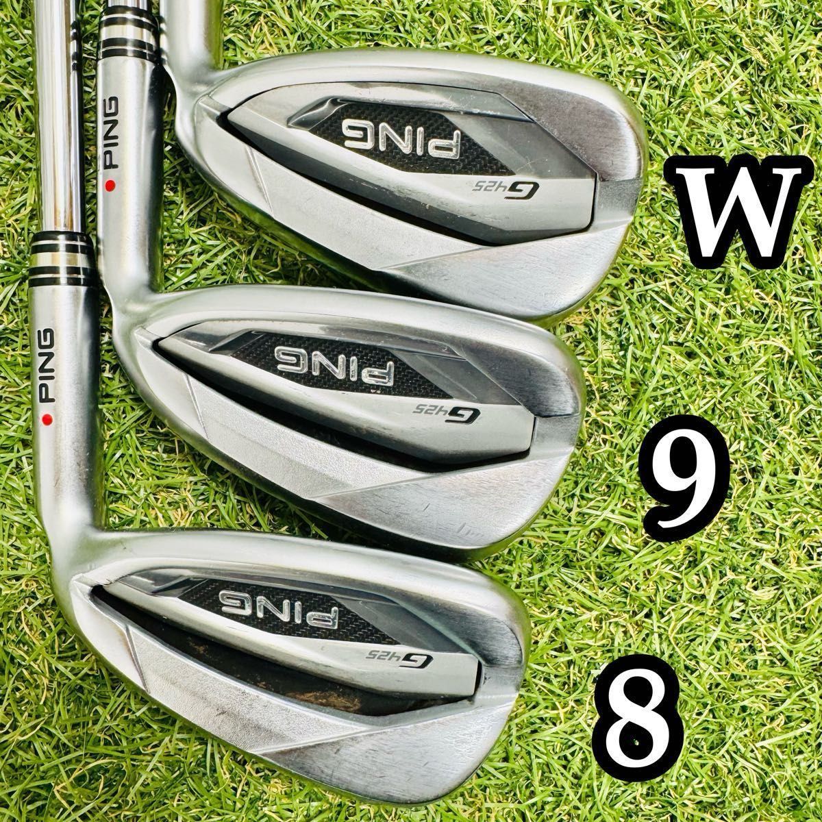 良品】ピン G425 オレンジドット メンズアイアンセット 6本 スチール S