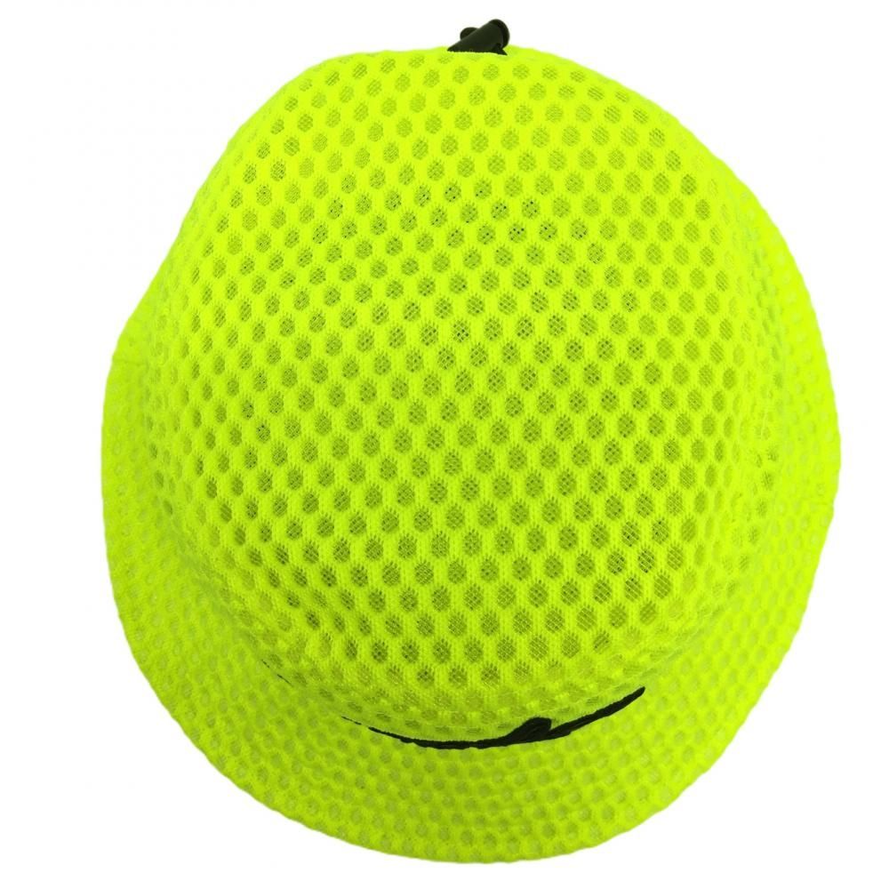 【超美品】ディセンバーメイ メッシュハット ゴルフウェア DECEMBERMAY 超美品】ディセンバーメイ メッシュハット 蛍光イエロー×黒