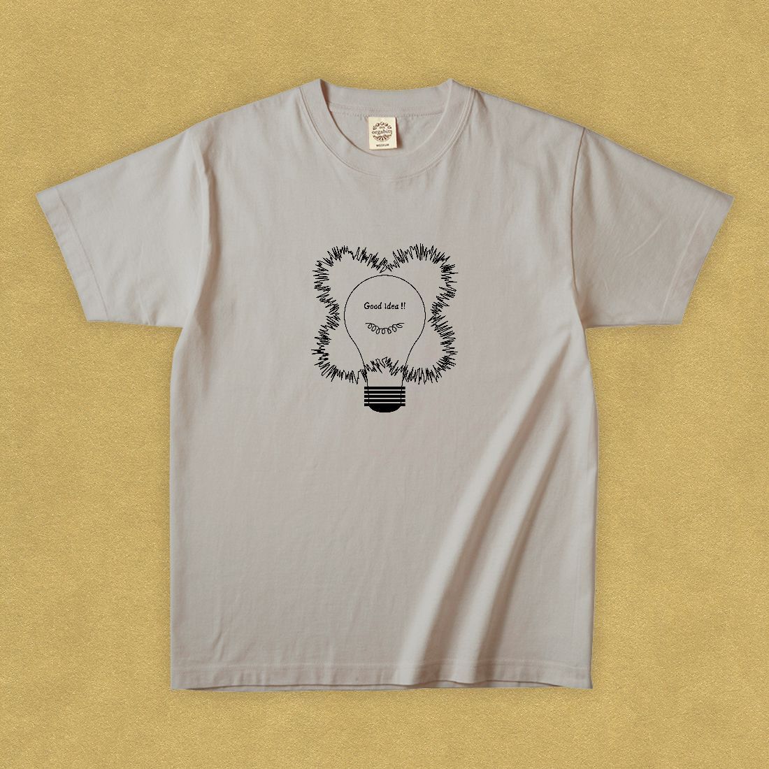 グラフィックTシャツ　Good idea Black