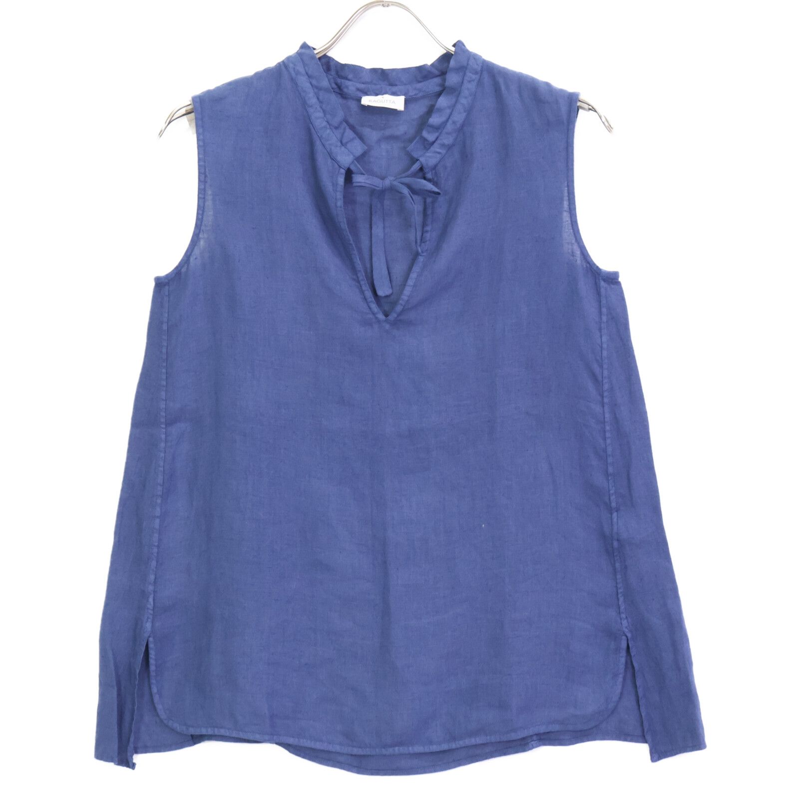 BAGUTTA バグッタ ﾌﾞﾙｰ ﾘﾈﾝ ×髙橋ﾘﾀ LEVANTET ﾉｰｽﾘｰﾌﾞ ﾌﾞﾗｳｽ XS