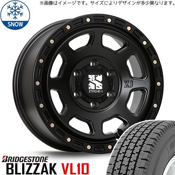 145R12 6PR スタッドレスタイヤホイールセット ハイゼットジャンボ etc (BRIDGESTONE VL1 & XTREME-J  XJ07 4穴 100) - メルカリ