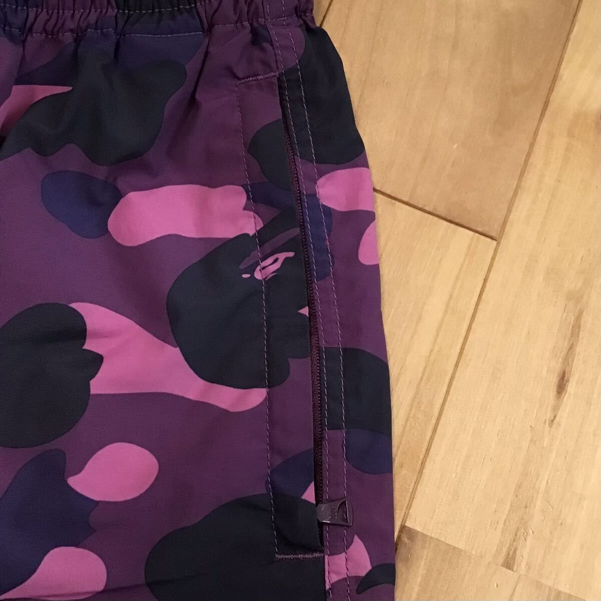 A BATHING APE BAPE PURPLE CAMO ショーツ　パンツ Purple camo ビーチ ショーツ Mサイズ a bathing ape BAPE nylon